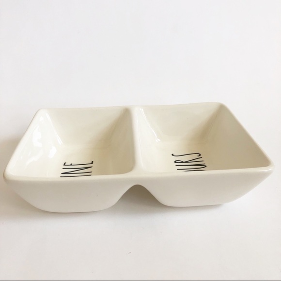 Rae Dunn Mine Yours Ceramic Candy Dish - Picture 3 of 4